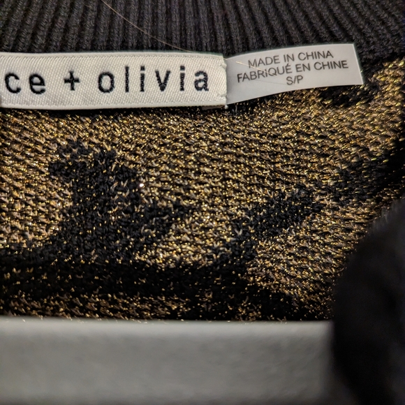 Alice + Olivia Kitty Jacquard Tie-Front Cardigan - Picture 4 of 6